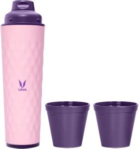 Vaya Drynk Pink Insulated Stainless Steel Thermos Flask with Gulper Lid ...
