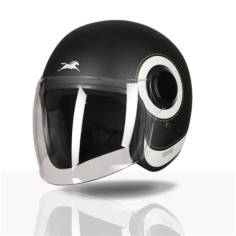 TVS Silk Route Helmet for Men & Women | Vintage Open Face Helmet with ...