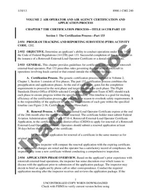 Fillable Online fsims faa 8900.1 Vol. 2 Ch 7 Sec 1. The Certification ...