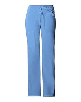 Cherokee Women's Work-wear Core Stretch Junior Fit Low-Rise Cargo Scrub ...