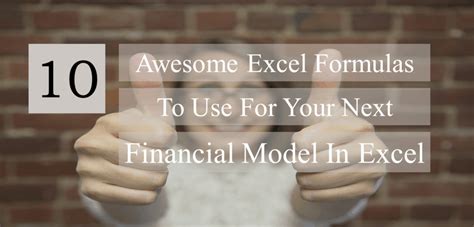 Excel Financial Formulas List 的图像结果