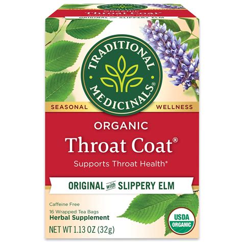 Traditional Medicinals Organic Throat Coat Herbal Tea | Pick Up In ...