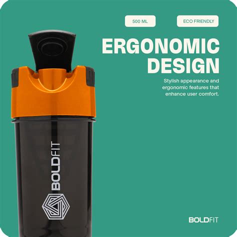 Cyclone Shaker 500ml - Orange – Boldfit