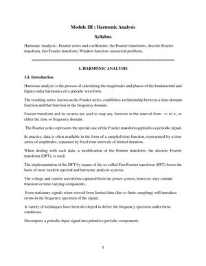 Power Quality 5 - MODULE 5 HARMONIC CURRENT MITIGATION HARMONIC CURRENT ...