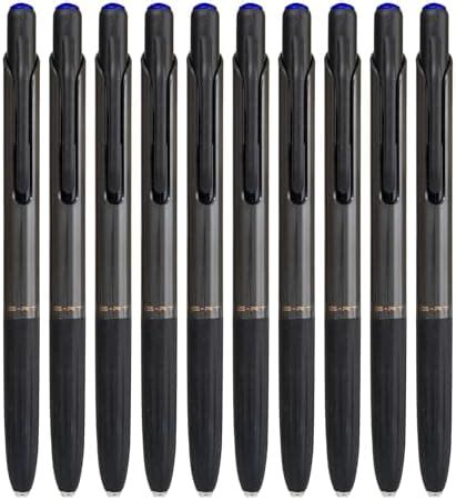 Pentonic 0.7mm G-RT Retractable Gel Pen | Blue Ink | Set of 10 : Amazon ...