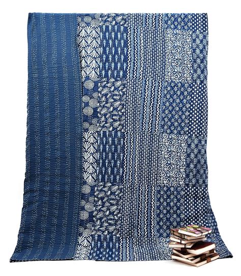 Buy Handicraft-Palace Cotton Kantha Patchwork Double Quilt Gudri ...