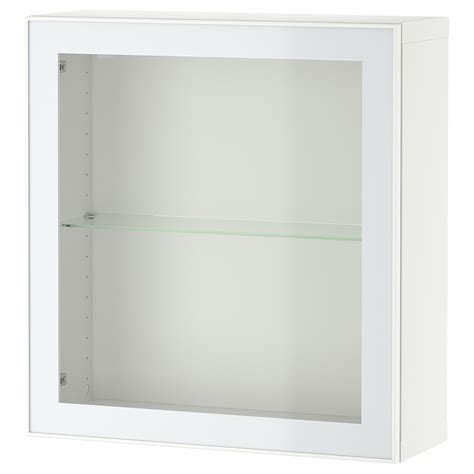BESTÅ shelf unit with glass door, white Glassvik/white/light green ...