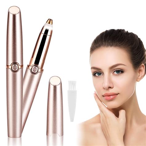 Electric Eyebrow Trimmer for Women, Mini Travel Facial Hair Remover ...