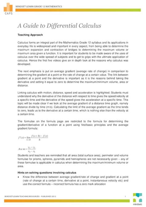 Image result for Mathematics Grade 12 Calculus