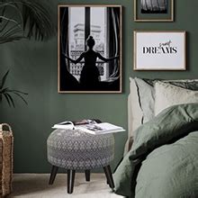 nestroots Sitting Stool for Living Room Furniture Set of 2 Ottoman ...