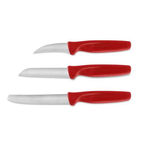 Wusthof 3 Pc. Paring Knife Set, Red - kitchenbestexpert.com