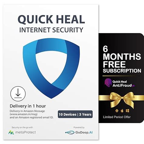 Quick Heal Internet Security | Windows PC/Laptop | 10 User, 3 Year ...