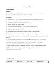 Image result for Solubility Lab Write PDF