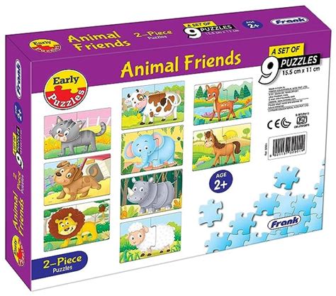 FRANK - SET OF 9 PUZZLES (2-PIECE PUZZLES)-ANIMAL FRIENDS – Etrending