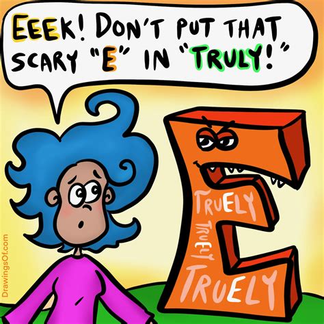 Truely or Truly: Spelling Tricks to Remember - Drawings Of...