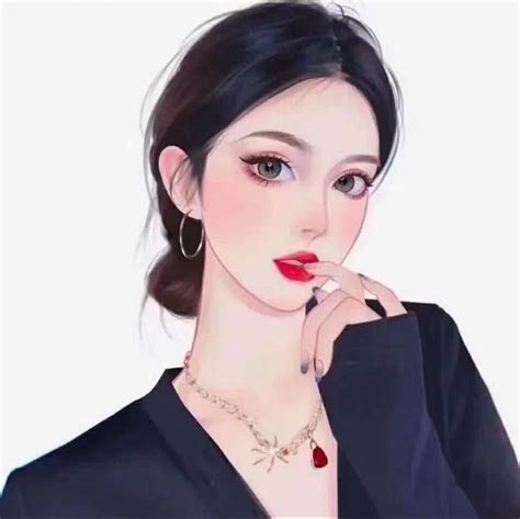 漫画美女头像 的图像结果