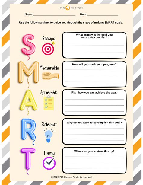 Image result for Smart Goals Printable
