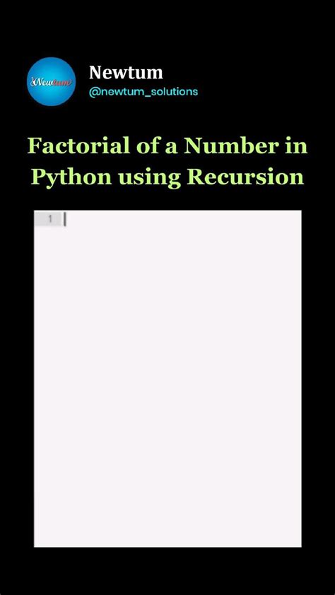 Image result for Factorial Using Recursion in Python