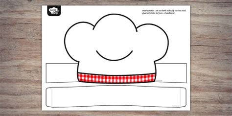 BBQ Chef's Hat Template | Twinkl Party (teacher made)