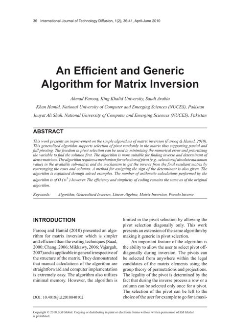 Fast Matrix Inversion Method 的图像结果