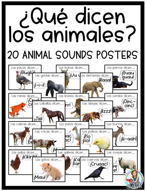 Spanish Sounds For Animals at Kenneth Locke blog