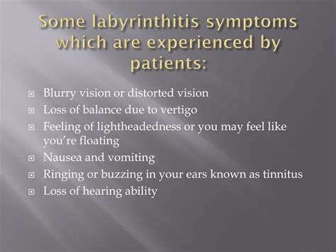 PPT - What is Labyrinthitis: Causes, Symptoms, Treatment, Diagnosis PowerPoint Presentation - ID ...