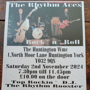 The Rhythm Aces Rock n Roll Teddy Boys, Huntington WMC, York, 2 ...