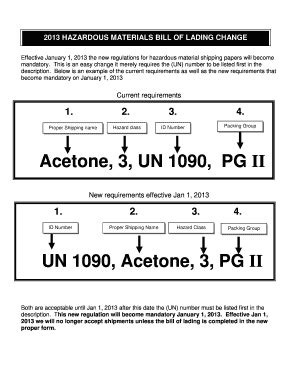 Printable Hazmat Bill Of Lading - Fill Online, Printable, Fillable ...