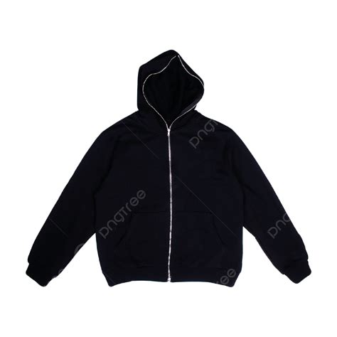 Full Zip Hoodie Blank Black, Hoodies, Blank Hoodie, Mockup Hoodies PNG ...
