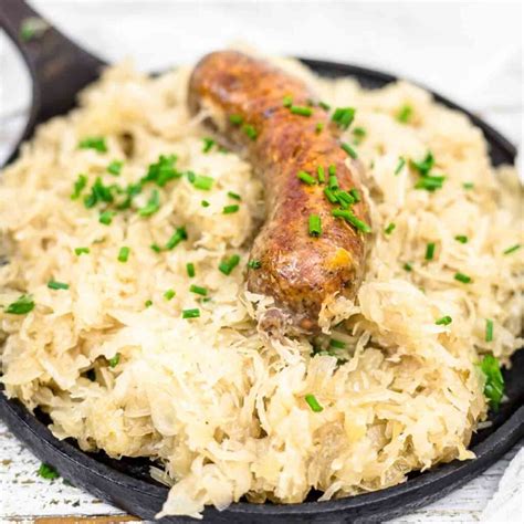 Recipe with Sauerkraut and Sausage - Tiny Batch Cooking
