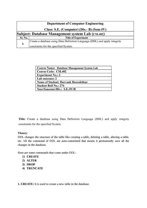 Image result for Database Management System Practical