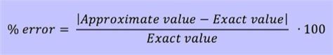 Image result for Percent Error Formula Examples