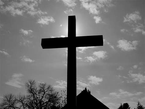 Black And White Cross Photography