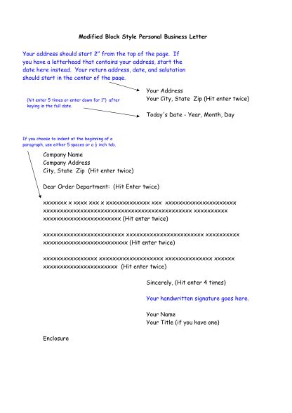 Example of Business Letter Format 的图像结果