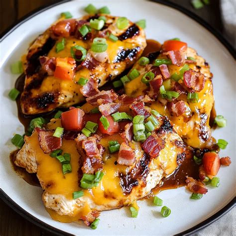 Monterey Chicken Recipe - BBQ Grilled Chicken with Bacon and Cheese ...