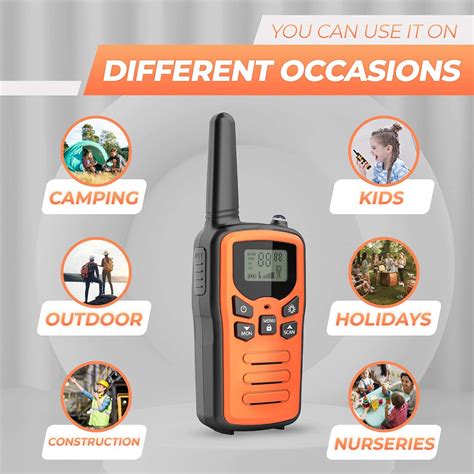 Walkie Talkies Long Range - 2Pcs Walkie Talkies for Adults & Children ...
