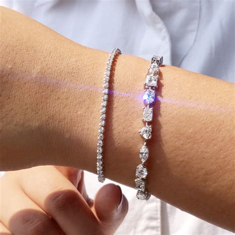 Multi-shape diamond tennis bracelet (10ct) – Nyamahjewelry