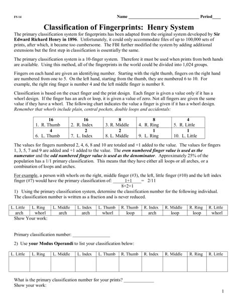 Image result for Henry Classification System
