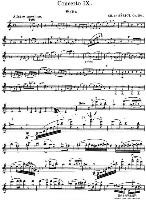 Concerto IX. Op.104小提琴谱图片格式_小提琴谱_中国乐谱网