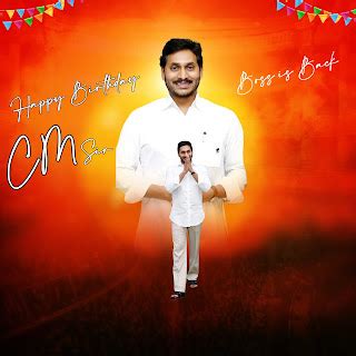 Happy Birthday Y.S. Jagan Posters And Banners And Flex | YSRCP Y. S ...