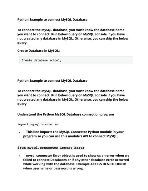 Image result for Python MySQL Database Connection