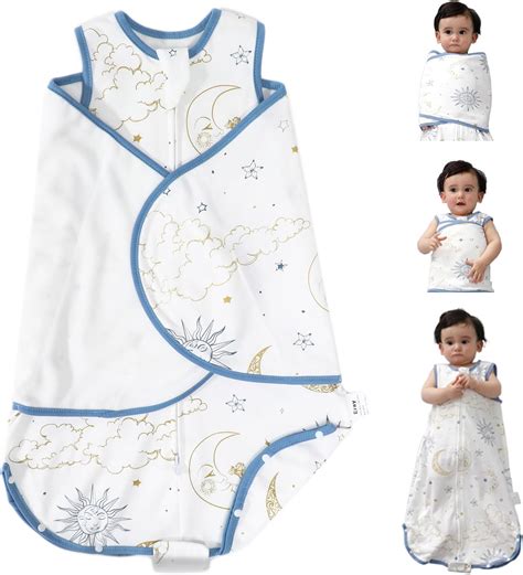 Amazon.com: BSTOPPT Newborn Sleep Sack Baby Swaddle,3-6 Months,3-Way ...