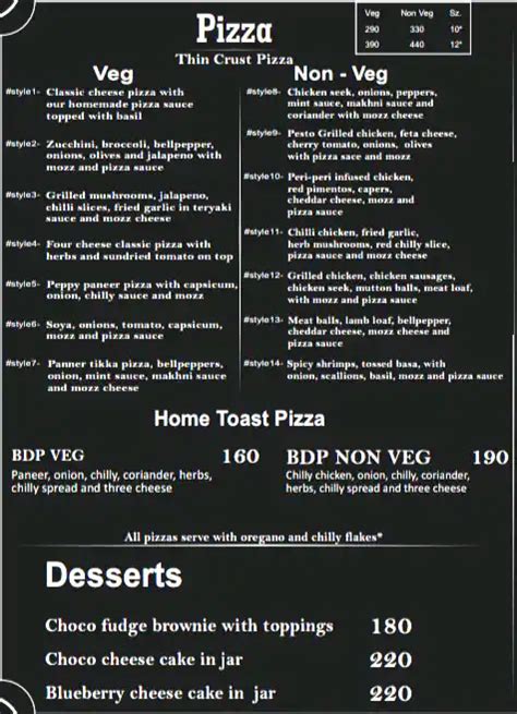 Menu at Pizzaria By Linnard, Gurugram