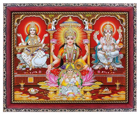 Buy KHANNA laxmi/Lakshmi/mahalaxmi with Ganesh ji Saraswati maa and ...
