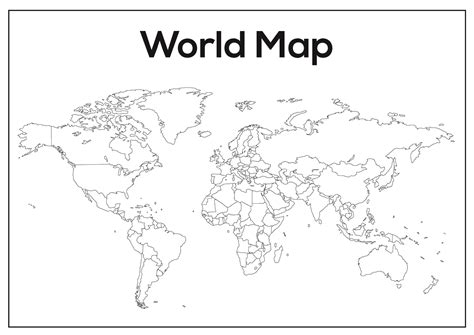 Image result for Basic World Map Outline