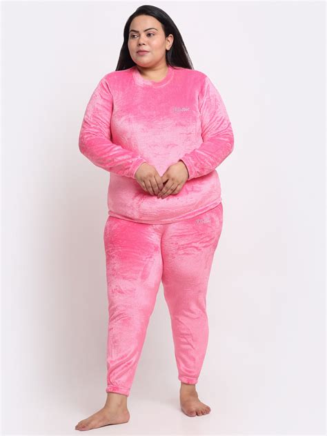 Klotthe Women Light Pink Solid Wool Blend Night Suit – KLOTTHE®
