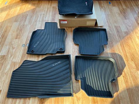 SOLD: 2 Sets of OEM Honda Floor Mats — New Rubber All-Season and High ...