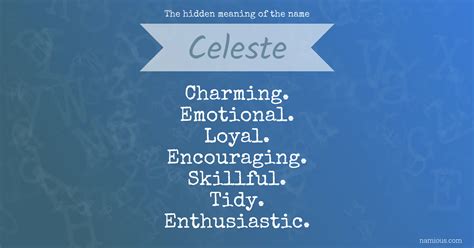 Celeste Name