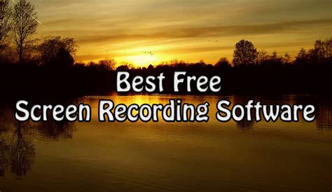 free screen recording software