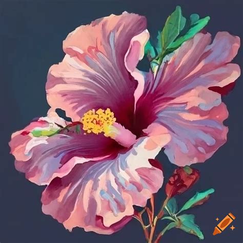 Hibiscus Painting